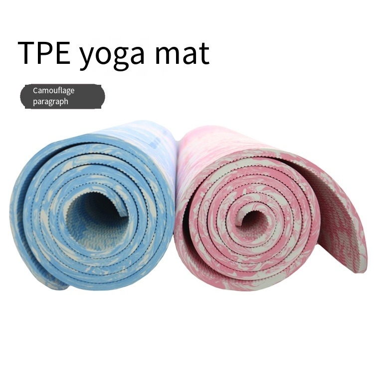 Ροζ ελαφρύ TPE Yoga Mat ανθεκτικό αντιγλιστρούμενο Custom Logo για Yoga Pilates